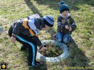 Spring planting
using an old tyre as a planter.
Keywords: Mar14;School-Balinti;Schools;pub1404a
