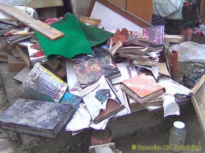 Aftermath of the Flood
Petrica Maxim's reference books were destroyed
Keywords: Flood2010