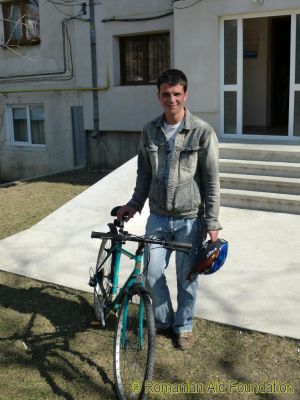 Marcel's New Bicycle
Marcel with his new bike outside the AN office.
Keywords: Mar12;Bicycles;Fam-Dorohoi;