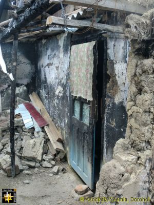 Fire Damage at Coropca House
This door, glazed with wired glass, prevented the spread of the fire into the room beyond.
Keywords: jun14;fire;