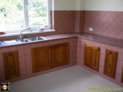 Casa Neemia - Kitchen
The tall narrow doors are actually two drawers each - a better arrangement for the residents.
Keywords: jun17;Casa.Neemia