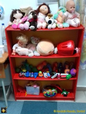 Recycled Furniture
This shelf unit came from the 'chuck-out' pile of a school in the UK; now serving a new generation in rural Romania.
Keywords: nov17;School-Balinti