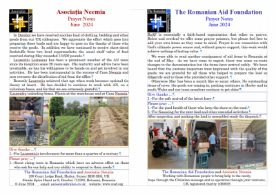 Prayer Notes, June 2024
RoAF-AN Prayer Notes, June 2024
You may read the Prayer Notes here.
Keywords: pub2406j;jun24